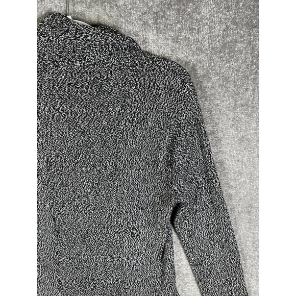 Calvin Klein Knit Cowl Neck Long Sleeve Pullover Sweater Women Small Black White - Picture 10 of 15